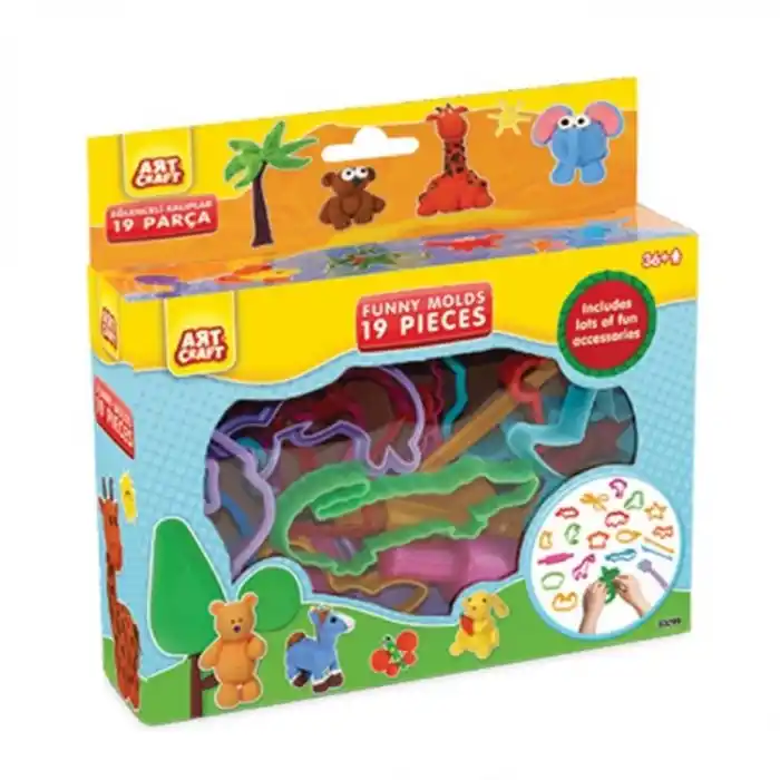 TCX Art Craft Eğlenceli Kalıplar 19Parça