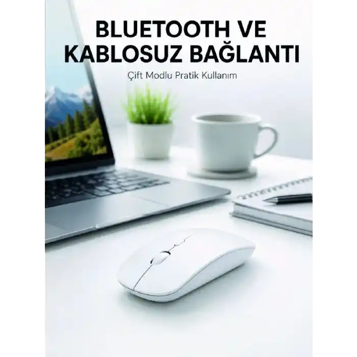 TCX Bluetooth Kablosuz Wireless Mouse Şarjlı Sessiz Ergonomik 5000 Dpı Fare