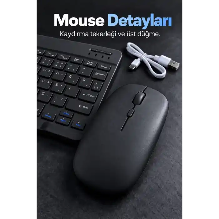 TCX Bluetooth Klavye Mouse Seti Türkçe Tuş Dizilimli Beyaz