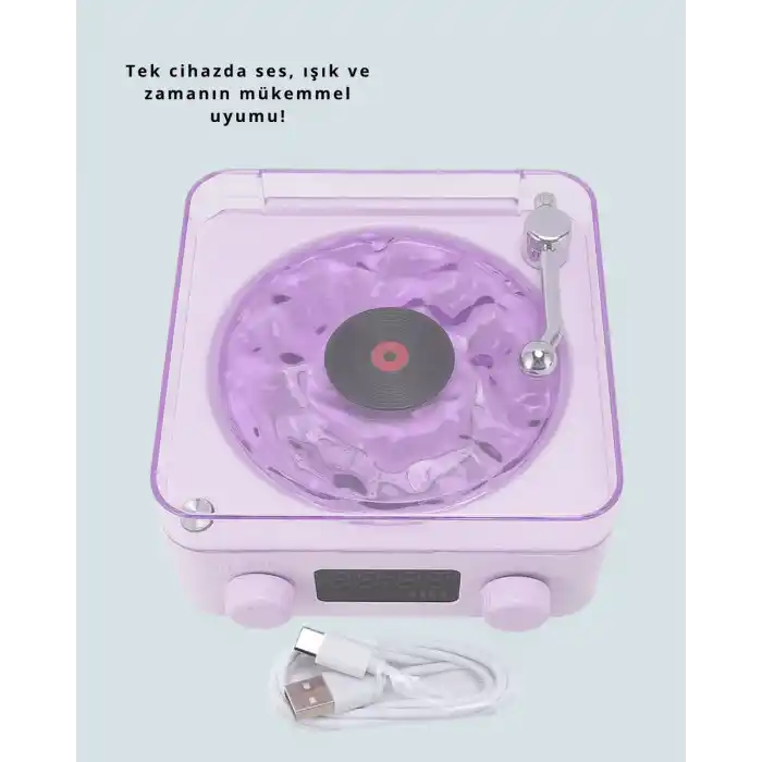 TCX Bluetooth Retro Pikap Hoparlör – Projektörlü Gece Lambası