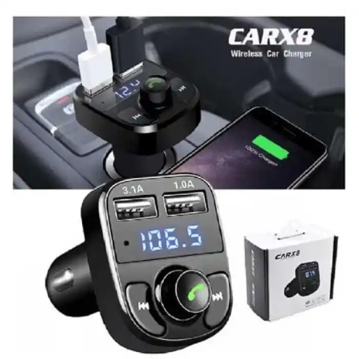 TCX Carx8 Digital Ekran Bluetooth Araç Kiti Mp3 Fm Transmitter