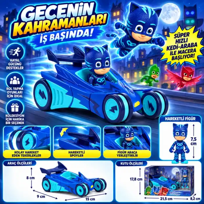 TCX Cat Boy Figür ve Cat Car Araç