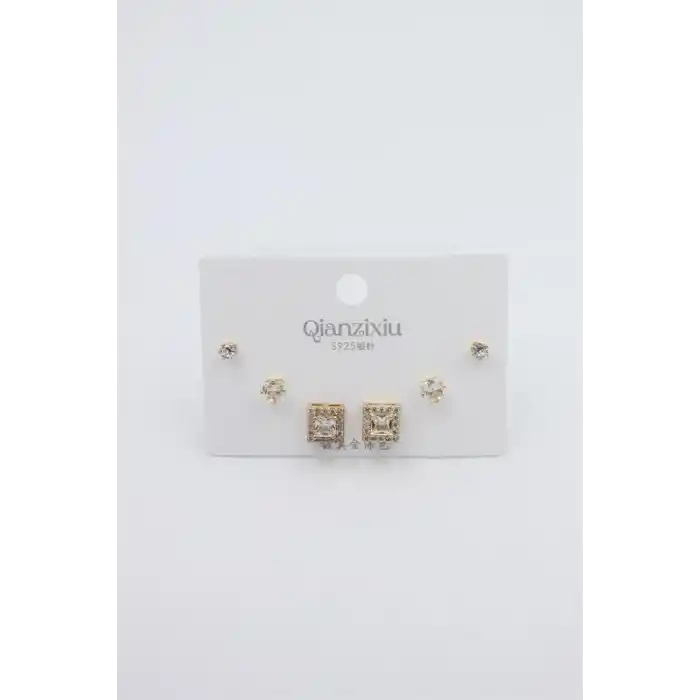 TCX Çoklu Set Küpe - Altın