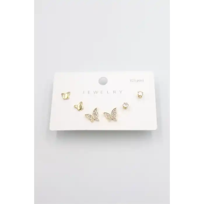 TCX Çoklu Set Küpe - Altın