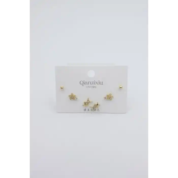 TCX Çoklu Set Küpe - Altın