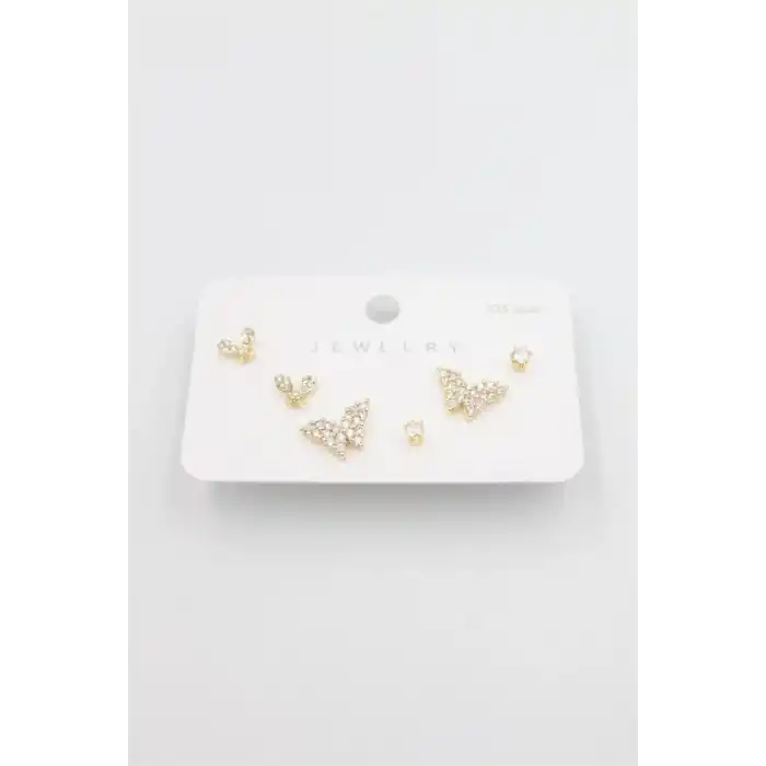 TCX Çoklu Set Küpe - Altın
