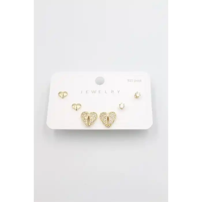 TCX Çoklu Set Küpe - Altın
