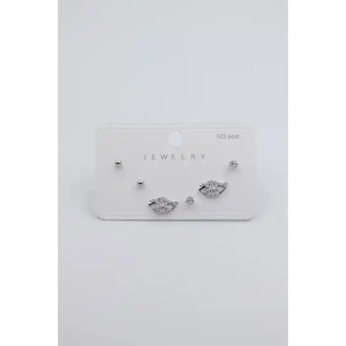 TCX Çoklu Set Küpe - Gümüş