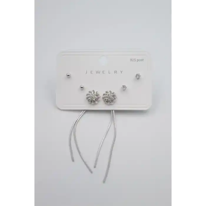 TCX Çoklu Set Küpe - Gümüş
