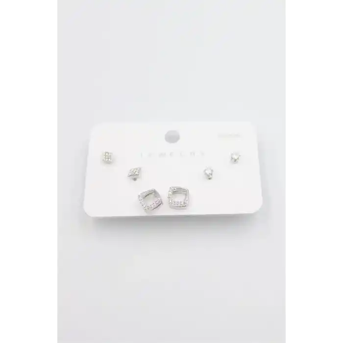 TCX Çoklu Set Küpe - Gümüş