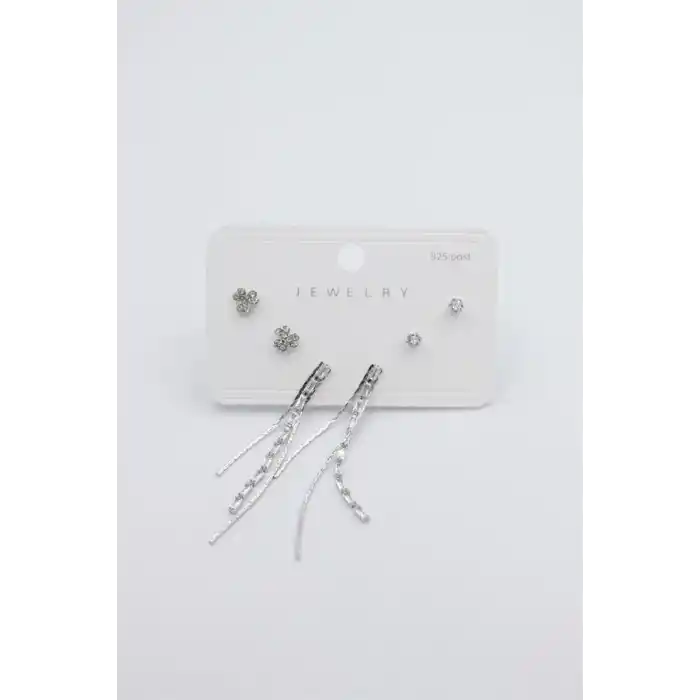 TCX Çoklu Set Küpe - Gümüş