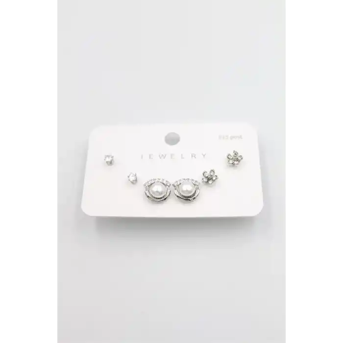 TCX Çoklu Set Küpe - Gümüş