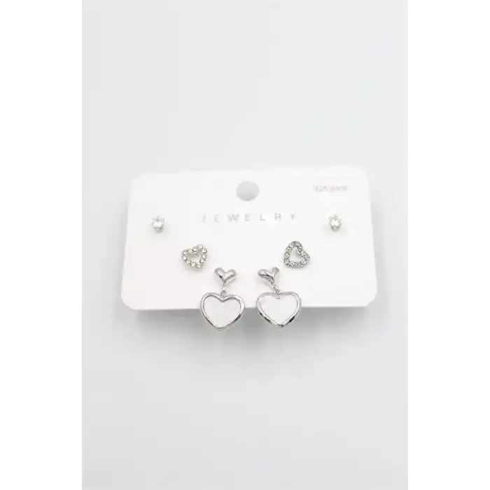 TCX Çoklu Set Küpe - Gümüş