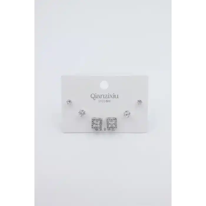 TCX Çoklu Set Küpe - Gümüş