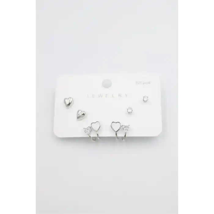 TCX Çoklu Set Küpe - Gümüş