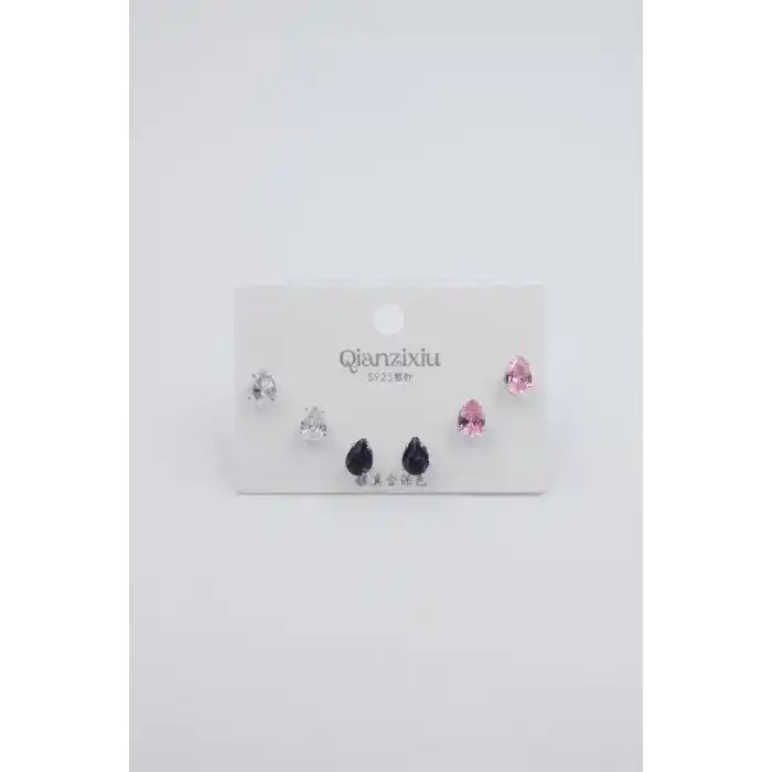 TCX Çoklu Set Küpe - Gümüş