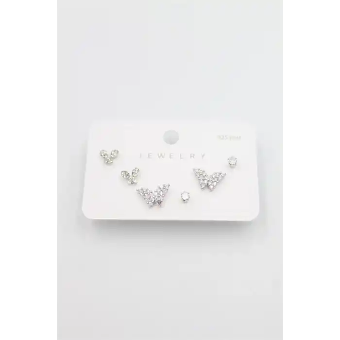 TCX Çoklu Set Küpe - Gümüş