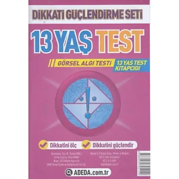TCX Dikkati Güçlendirme Seti 13 Yaş Test