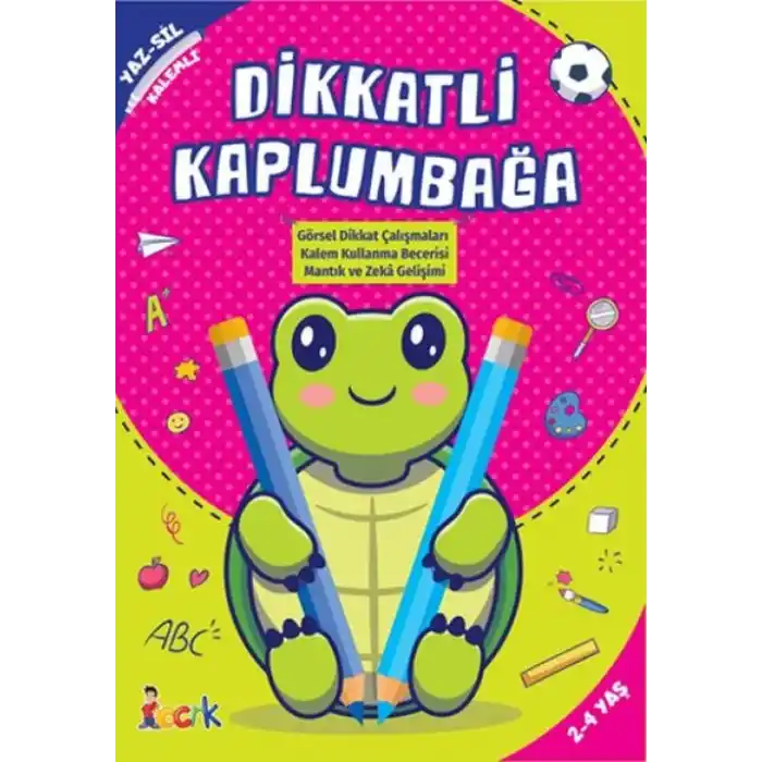 TCX Dikkatli Kaplumbağa - Yaz-Sil-Kalemli