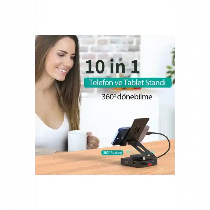 TCX Dönüştürücü 10in1 Hub 116 - Gri