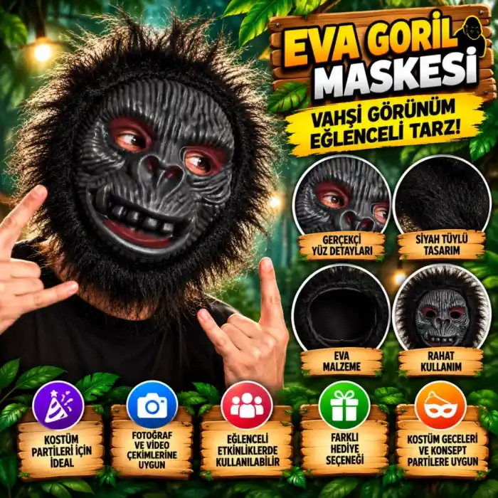TCX Eva Goril Maskesi – Vahşi Goril