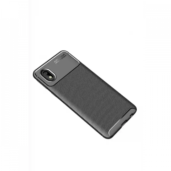 TCX  Galaxy A01 Core Kılıf Auto  Karbon Kapak - Siyah