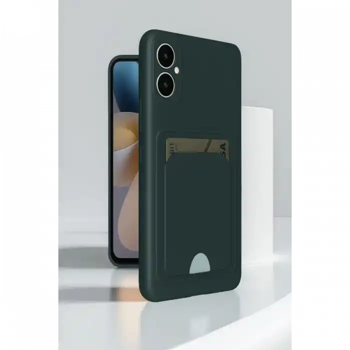 TCX  Galaxy A05  Kartvizitli Silikon - Siyah