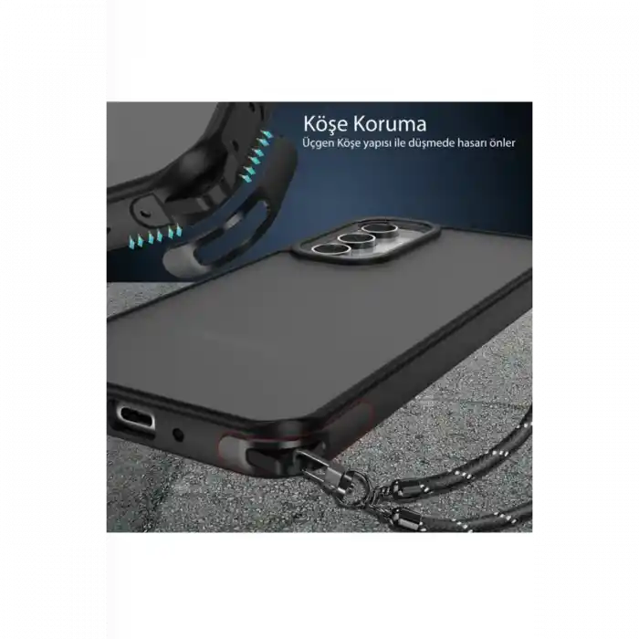 TCX  Galaxy A05S Kılıf Elegant Kapak - Derin Mor