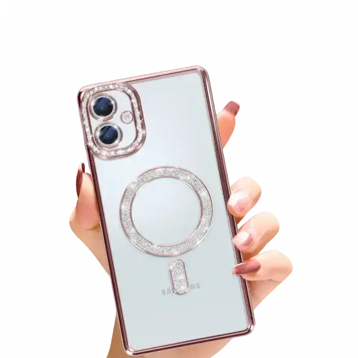 TCX  Galaxy A06  Simli Magneticsafe Kılıf - Pembe