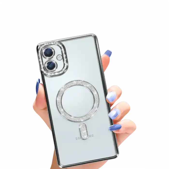 TCX  Galaxy A06  Simli Magneticsafe Kılıf - Siyah
