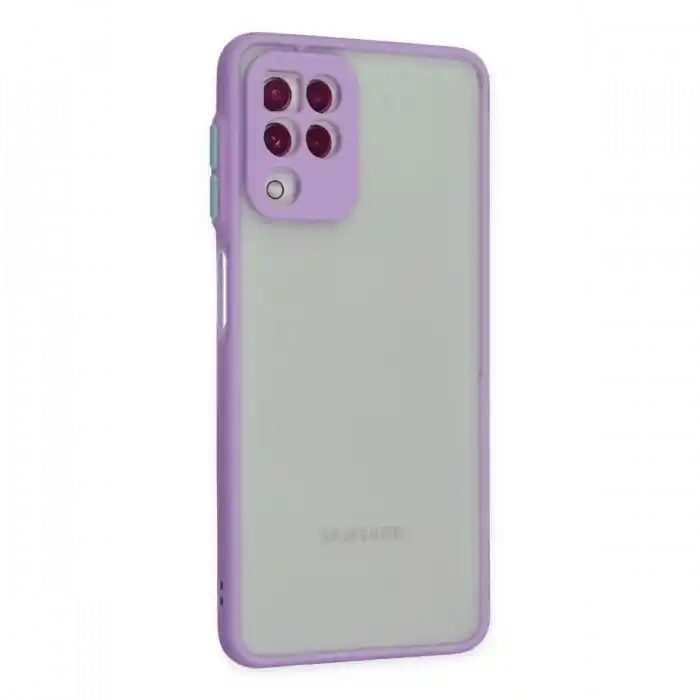 TCX  Galaxy A22 Kılıf  Silikon Kapak - Mor