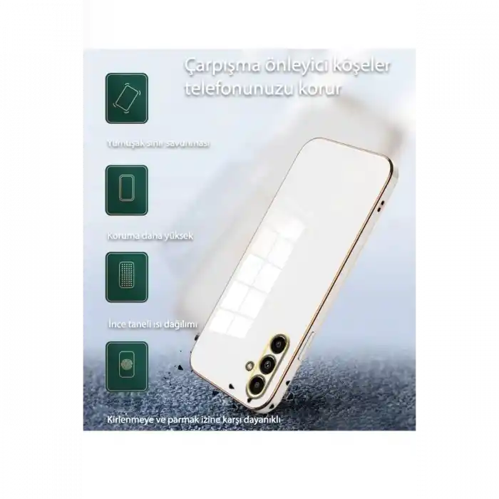 TCX  Galaxy A25 5G Kılıf  Silikon - Beyaz