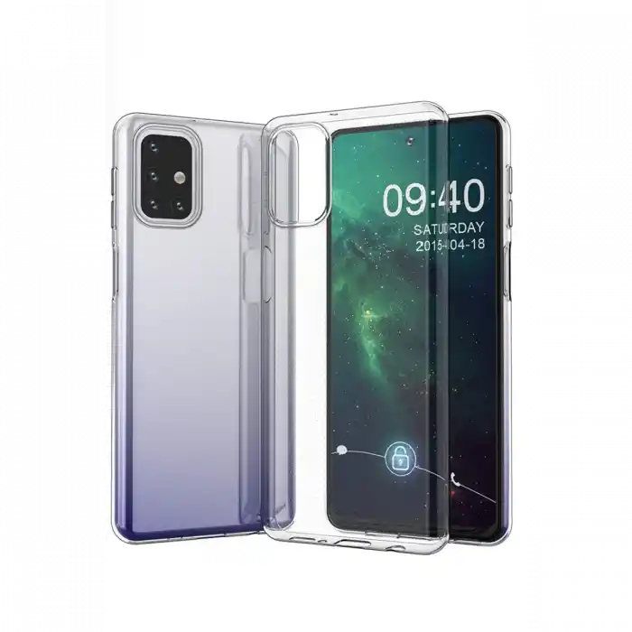 TCX  Galaxy M31S Kılıf Lüx Şeffaf Silikon