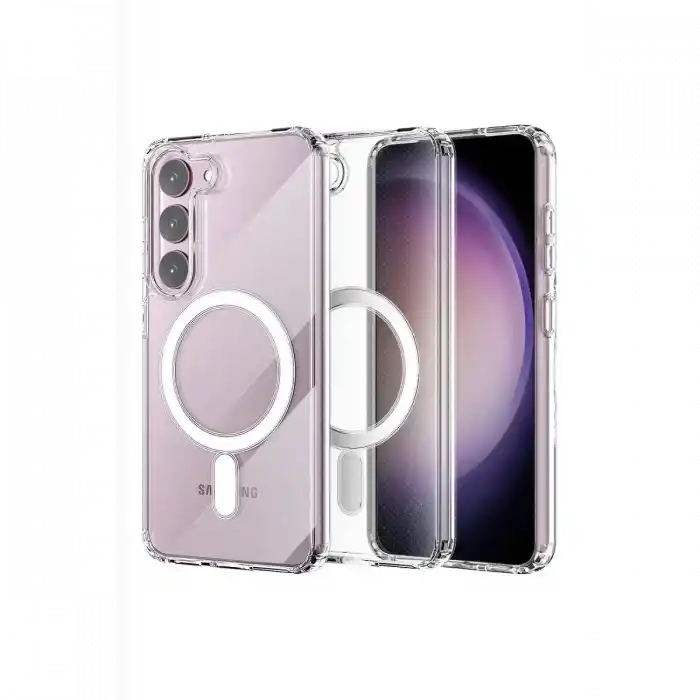 TCX  Galaxy S23 Plus Kılıf Magneticsafe Şeffaf Silikon - Şeffaf