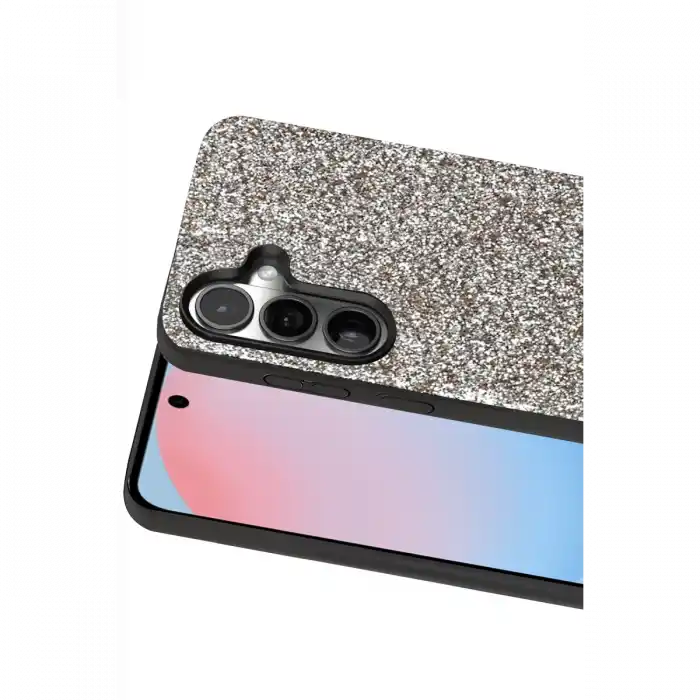 TCX   Galaxy S24 FE  Simli Kapak - Gümüş