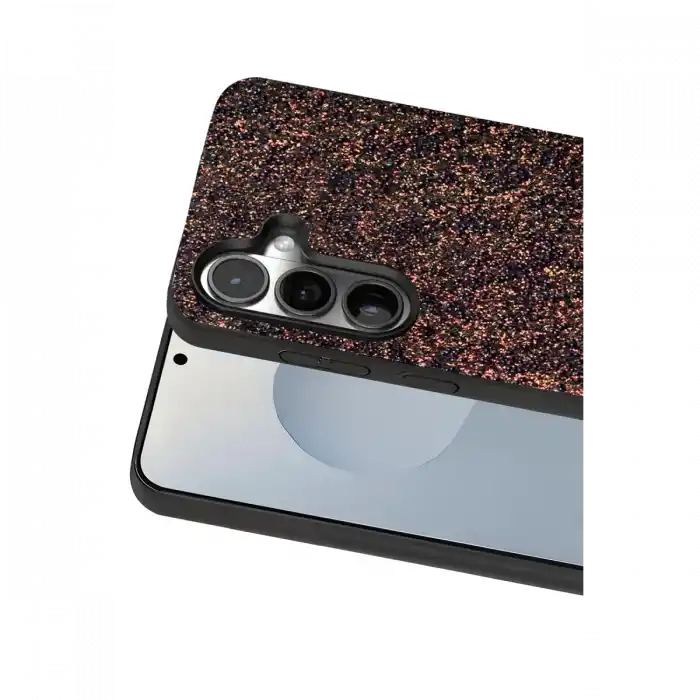 TCX   Galaxy S25  Simli Kapak - Derin Mor