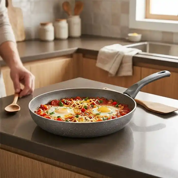 TCX Granit Tava 20 cm Tek Saplı