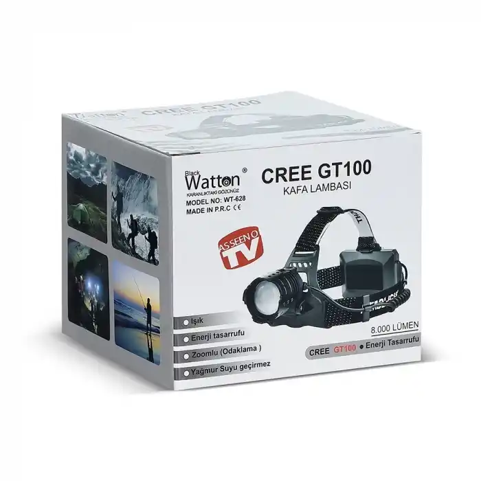 TCX Gt100 Led Şarjlı Kafa Lambası  Wt-628