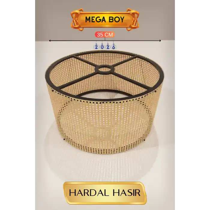 TCX Hardal Hasır Lambader Başlığı 35 CM Mega Boy