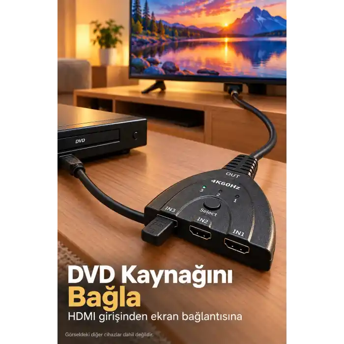 TCX HDMI Switch 2.0 ve 3D Format Destekli