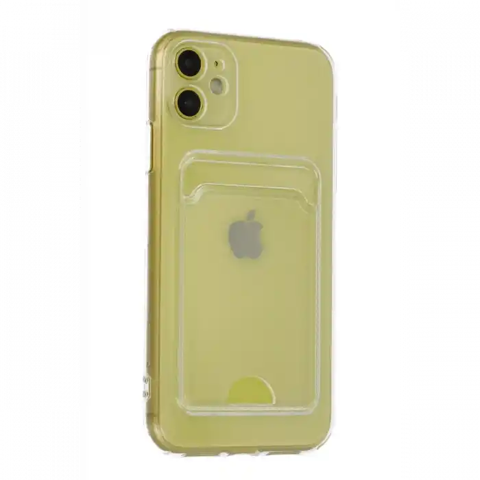 TCX  iPhone 11 Kılıf Kart Şeffaf Silikon - Şeffaf