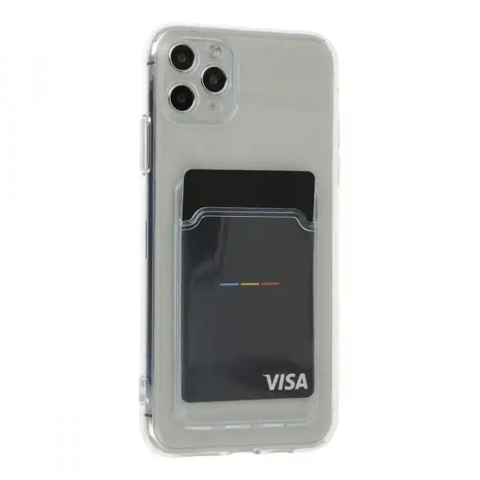 TCX  iPhone 11 Pro Max Kılıf Kart Şeffaf Silikon - Şeffaf