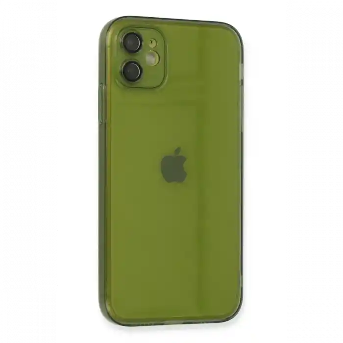 TCX  iPhone 12 Kılıf Fly Lens Silikon - Yeşil