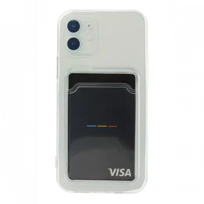 TCX  iPhone 12 Kılıf Kart Şeffaf Silikon - Şeffaf