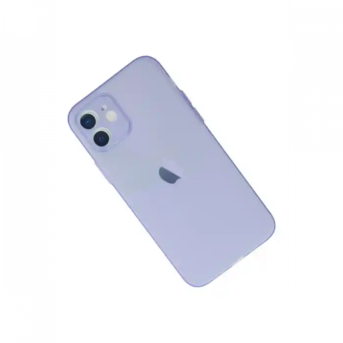 TCX  iPhone 12 Kılıf Puma Silikon - Mor