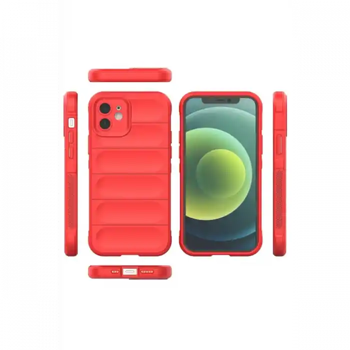 TCX  iPhone 12 Kılıf  Silikon - Kırmızı