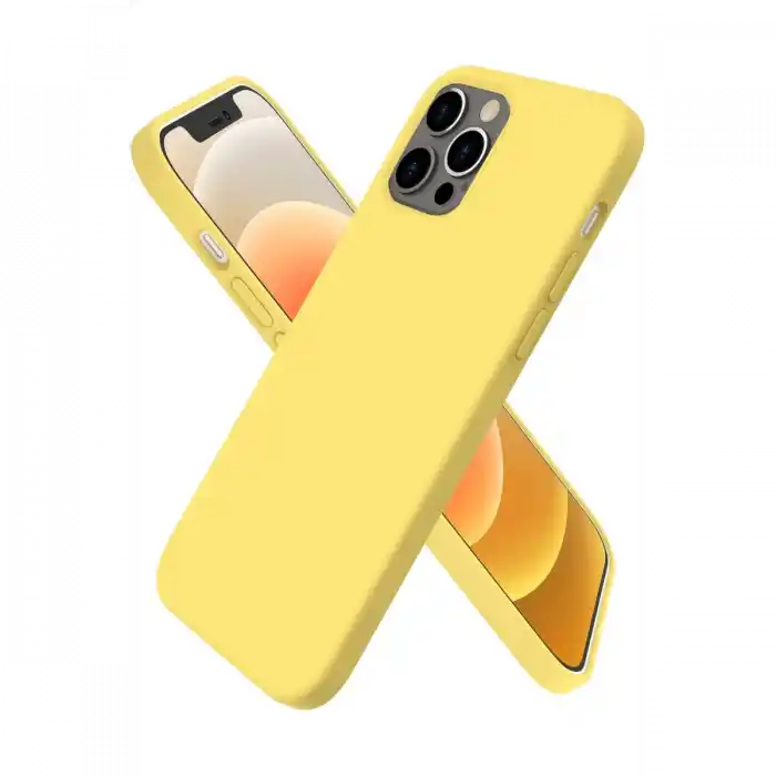 TCX  iPhone 12 Pro Kılıf First Silikon - Sarı