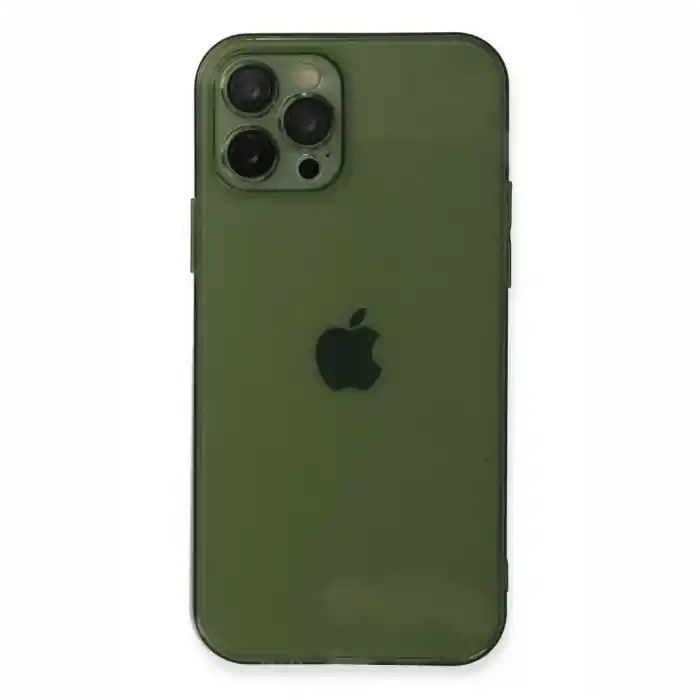 TCX  iPhone 12 Pro Max Kılıf Fly Lens Silikon - Yeşil