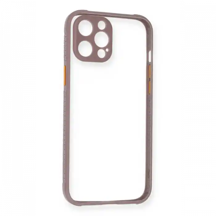 TCX  iPhone 12 Pro Max Kılıf Miami Şeffaf Silikon - Açık Mor