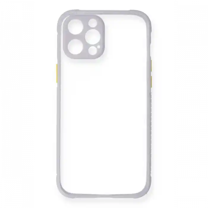 TCX  iPhone 12 Pro Max Kılıf Miami Şeffaf Silikon - Lila